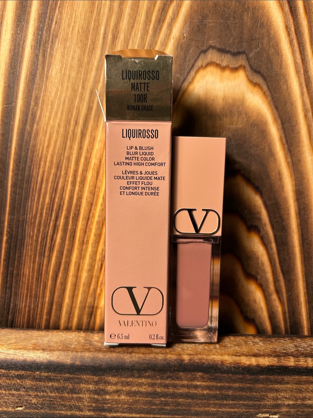 Valentino Liquirrosso Matte Lip & Blush – Nude Pink Roman Grace